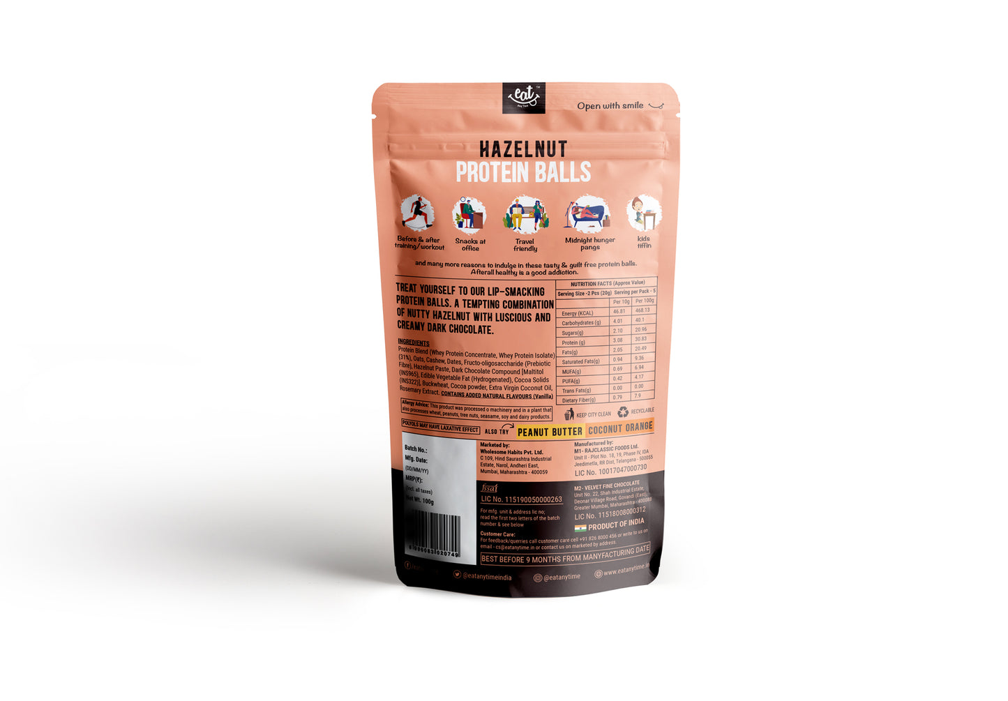 Buy Hazelnut Protein Balls - Eatanytime